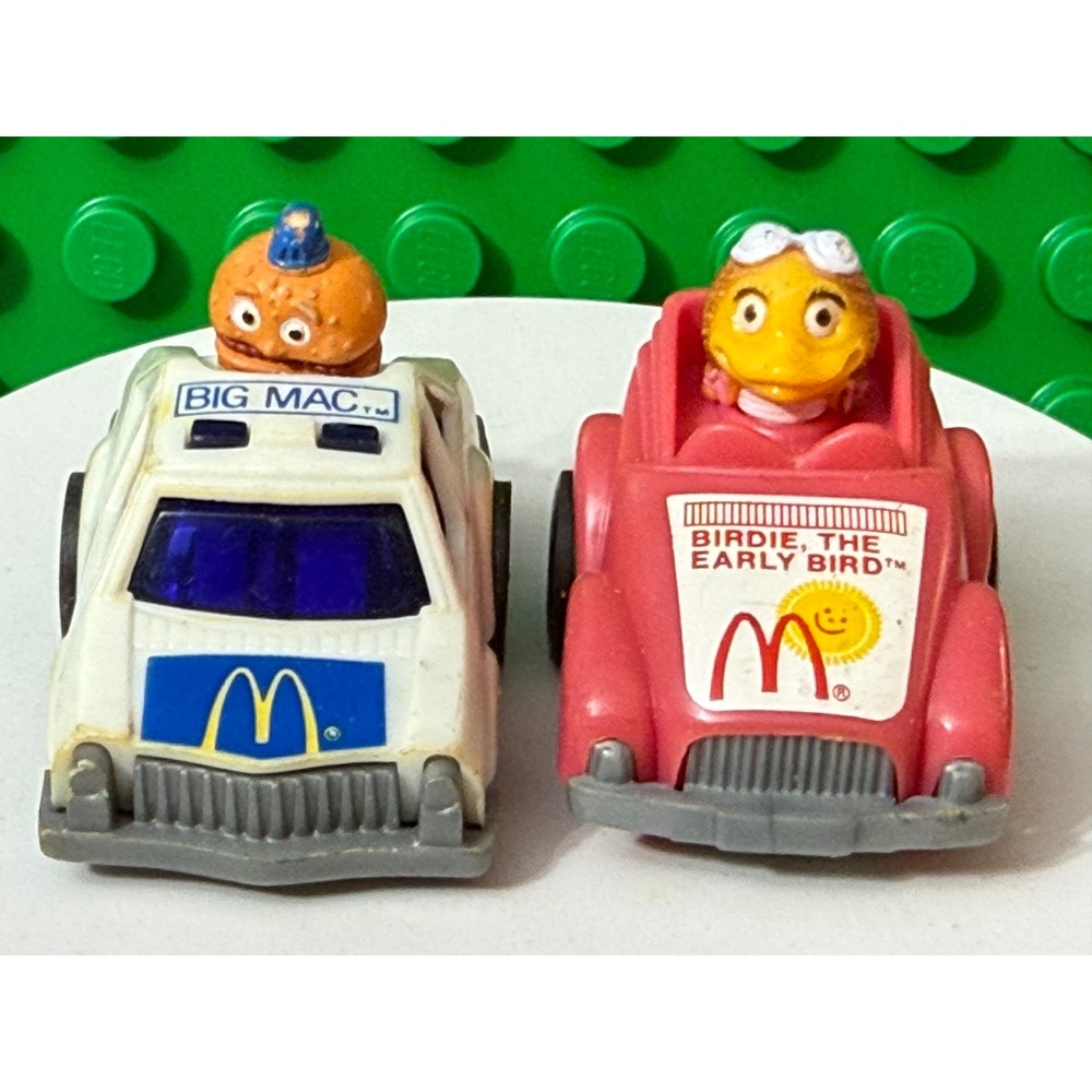 ERTL & McDonalds Happy Meal Toys Officer Big Mac Birdie Early Bird Cars Lot 2